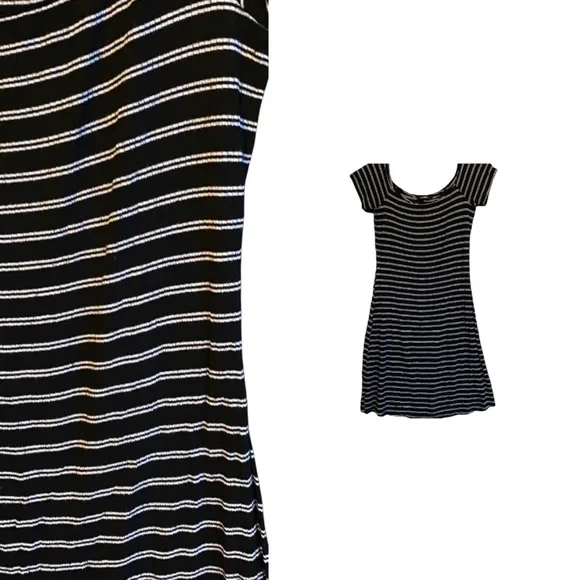 Black and White Striped Dress - Picture 1 of 1